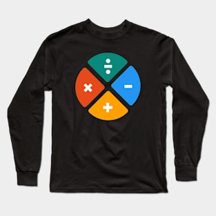 Cute Math Symbols Long Sleeve T-Shirt